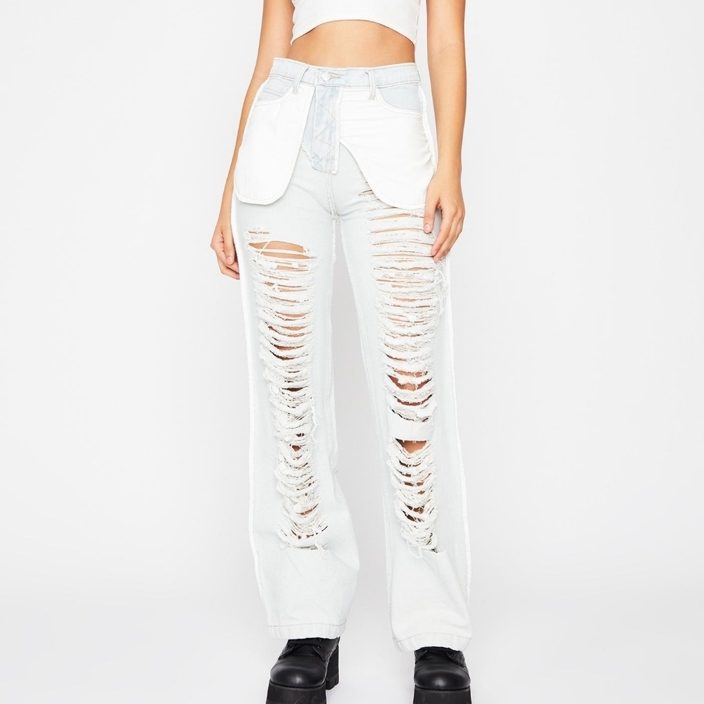 Love + Harmony Inside Out Distressed Jeans